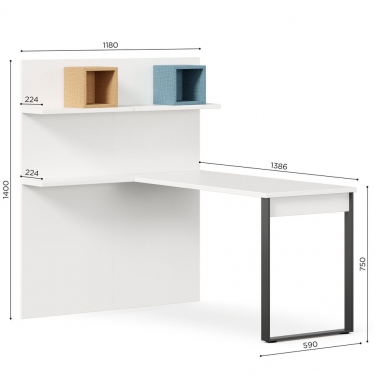 Стол 1400 Любимый дом Милтон ЛД 537.080.000 Белый Шенилл