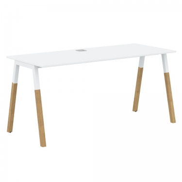 Стол письменный Skyland Forta FST 1567 Белый премиум Дуб Гамильтон