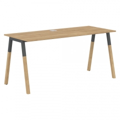 Стол письменный Skyland Forta FST 1567 Дуб Гамильтон Черный графит