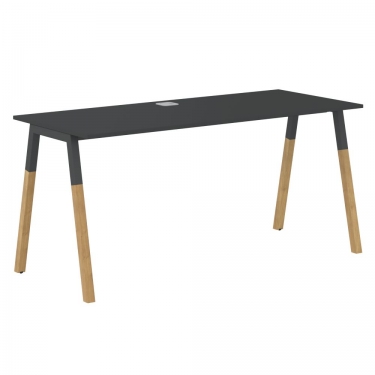 Стол письменный Skyland Forta FST 1567 Черный графит Дуб Гамильтон