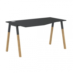 Стол эргономичный левый Skyland Forta FCT 1367 L Черный графит Дуб Гамильтон