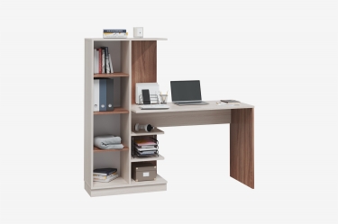 Стол компьютерный Можгинский лесокомбинат Софт УНИ, ясень шимо темный/ясень шимо светлый