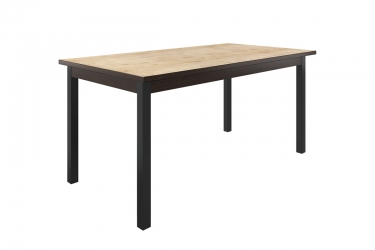 Стол обеденный Можгинский лесокомбинат Квант, 1600870 мм, дуб бунратти/венге/черный