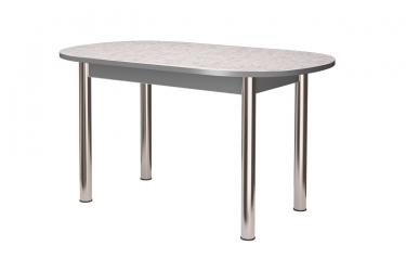 Стол раздвижной овальный Можгинский лесокомбинат ПФ-155г, берилл/титан/хром брифинг