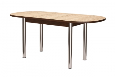 Стол раздвижной овальный Можгинский лесокомбинат ПФ-175, тростник/венге/хром брифинг