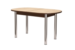 Стол раздвижной овальный Можгинский лесокомбинат ПФ-175, тростник/венге/хром брифинг