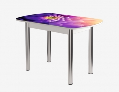 Стол Можгинский лесокомбинат Бостон-2 ф/п Астра, 1100700 мм, белый/хром брифинг