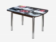 Стол Можгинский лесокомбинат Бостон-2 ф/п Лёд, 1100700 мм, венге/хром брифинг