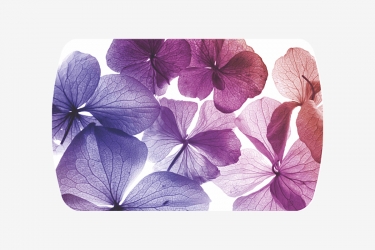 Стол Можгинский лесокомбинат Бостон 2, ф/п фиалки/белый/опоры брифинг