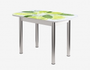 Стол Можгинский лесокомбинат Бостон ф/п Лайм, 900600 мм, белый/хром брифинг