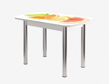 Стол Можгинский лесокомбинат Бостон ф/п Микс, 900600 мм, белый/хром брифинг