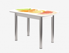 Стол Можгинский лесокомбинат Бостон ф/п Микс, 900600 мм, белый/хром брифинг