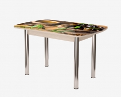 Стол Можгинский лесокомбинат Бостон-2 ф/п Олива, 900600 мм, дуб атланта/хром брифинг