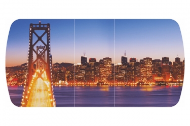 Стол раздвижной Можгинский лесокомбинат Бостон-3 ф/п Манхеттен, 1100700 мм, венге/хром брифинг