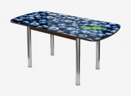 Стол раздвижной Можгинский лесокомбинат Бостон-3 ф/п Черника, 1100700 мм, венге/хром брифинг