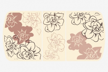 Стол Можгинский лесокомбинат Бостон-3 раздвижной, ваниль, фотопечать/хром брифинг