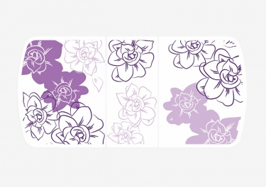 Стол Можгинский лесокомбинат Бостон-3 раздвижной, виолет, фотопечать/хром брифинг