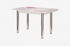 Стол овальный Можгинский лесокомбинат Бостон-2 Виолет, 1100700 мм, фотопечать/хром брифинг