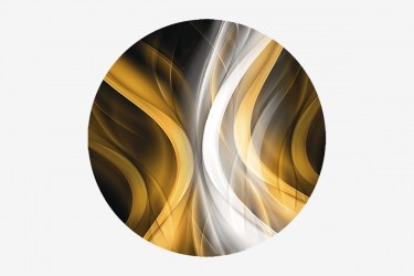 Стол круглый Можгинский лесокомбинат Бостон раздвижной, фотопечать Охра/венге/хром брифинг