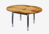 Стол круглый Можгинский лесокомбинат Бостон раздвижной, фотопечать Сандал/венге/хром брифинг