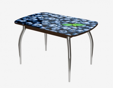 Стол Можгинский лесокомбинат Бостон-2 ф/п Черника, 1100700 мм, венге/хром триумф