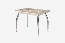 Стол овальный Можгинский лесокомбинат Бостон Ваниль, 900600 мм, фотопечать/хром триумф