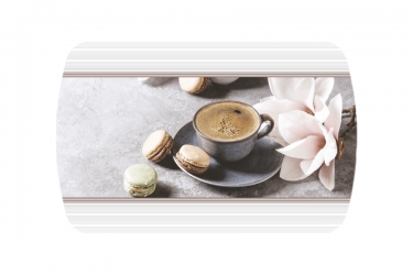 Стол Можгинский лесокомбинат Бостон ф/п кофе макарун/белый/хром триумф