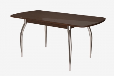 Стол Можгинский лесокомбинат Бостон-3 раздвижной, Шоколад, фотопечать/хром триумф