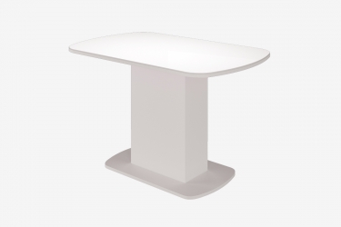 Стол Можгинский лесокомбинат Соренто, белый/белый глянец