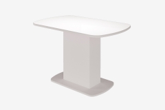 Стол Можгинский лесокомбинат Соренто, белый/белый глянец