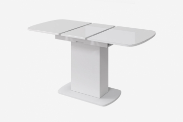 Стол Можгинский лесокомбинат Соренто-2, белый/белый глянец