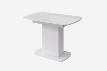 Стол Можгинский лесокомбинат Соренто-2, белый/белый глянец