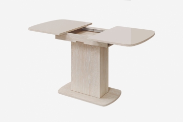 Стол Можгинский лесокомбинат Соренто-2, дуб атланта/ваниль глянец