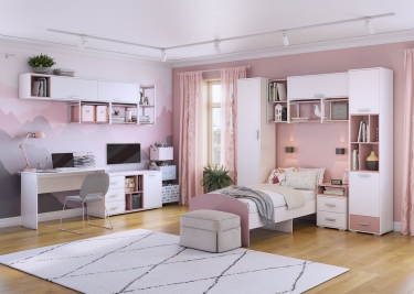 Стол письменный Можгинский лесокомбинат Лило, ясень анкор светлый/металл бежевый