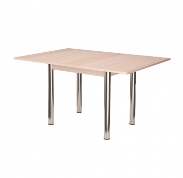 Стол поворотно-раскладной Можгинский лесокомбинат Бридж, дуб атланта/хром брифинг