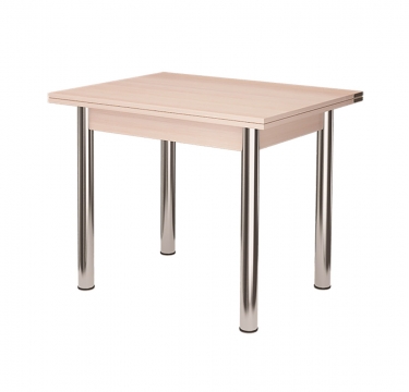 Стол поворотно-раскладной Можгинский лесокомбинат Бридж, дуб атланта/хром брифинг