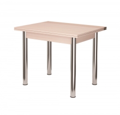 Стол поворотно-раскладной Можгинский лесокомбинат Бридж, дуб атланта/хром брифинг