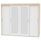 Шкаф-купе Аларти T-5-198х235х45-MДСС-Белый-3