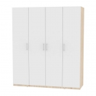 Шкаф распашный Аларти R-198х180х45-1ДСС-Белый