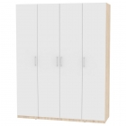 Шкаф распашный Аларти R-230х180х45-1ДСС-Белый