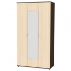 Шкаф распашный Аларти Алиса H5_M2 2230х1200х540 с торцевой ручкой Венге-ДМ