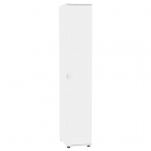 Шкаф распашный Аларти Алиса H1_M 2230х400х540 с торцевой ручкой ДСС-Белый