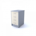 Тумба приставная Skyland ТП-4.1 Клен/металлик