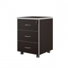 Тумба подкатная с 3 ящиками POINTEX ZOM27530301 Венге