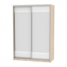 Шкаф-купе Аларти B-230х160х60-2ДСС-Белый-D10D10