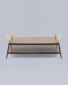 Журнальный столик Stool Group Нолан 120x60 Темное дерево