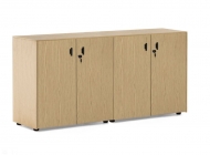 Шкаф H.82, 4 двери Profoffice EXE 101 721 OAK 09 Дуб светлый Черный