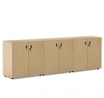 Шкаф H.82, 6 дверей Profoffice EXE 101 722 OAK 07 Дуб светлый Хром