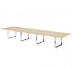 Стол для переговоров L536 Profoffice EXE 101 912 OAK 07 W Дуб светлый Хром