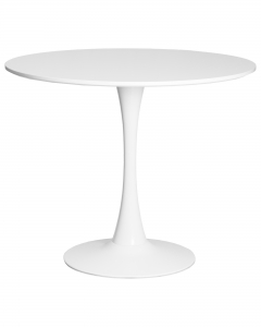 Стол обеденный DOBRIN MIA белая столешница, белое основание